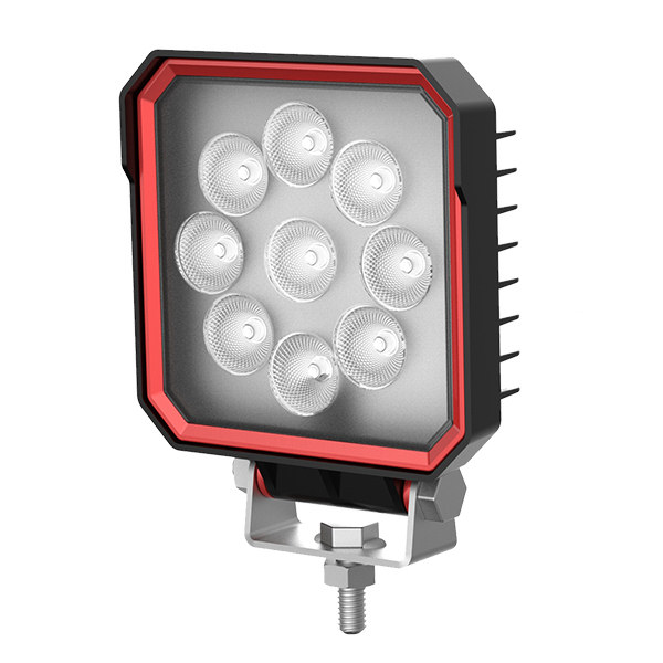 0-421-20 Durite 12V-24V ADR 9 x 3W LED Square Work Lamp - IP67 and IP69K