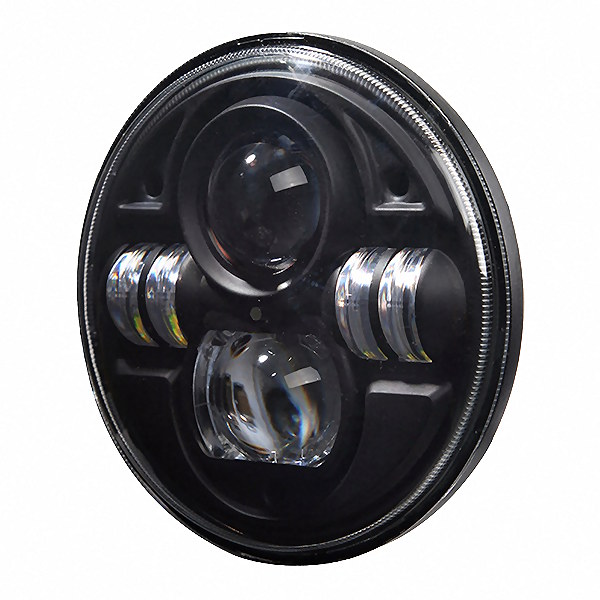 0-422-55 12V-24V DC Durite 7 Inch Round LED Headlamp Unit