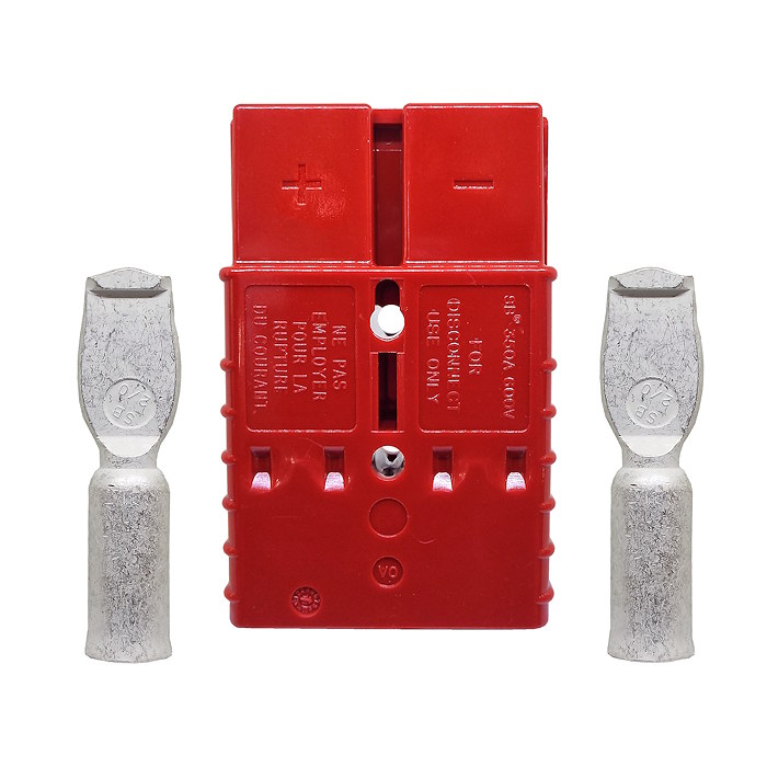 0-432-35 | Durite 350A Heavy-duty Red Battery Plug Connector