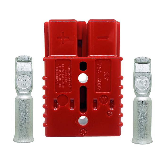 0-432-75 | Durite 175A Heavy-duty Red Battery Plug Connector