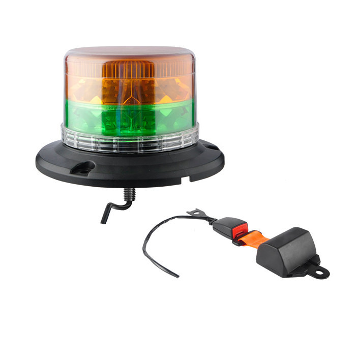 0-445-50 Durite Dual Colour Single Bolt LED Beacon With Seat Belt Kit