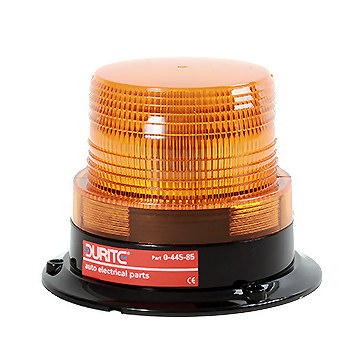 0-445-85 Low Profile Amber Lensed LED Beacon 12V to 110V DC