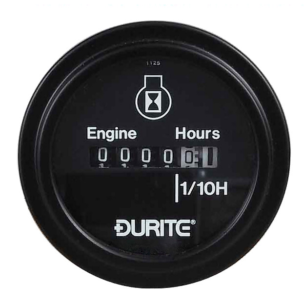 0-523-08 Durite Non Illuminated 10V to 86V Engine Hour Counter