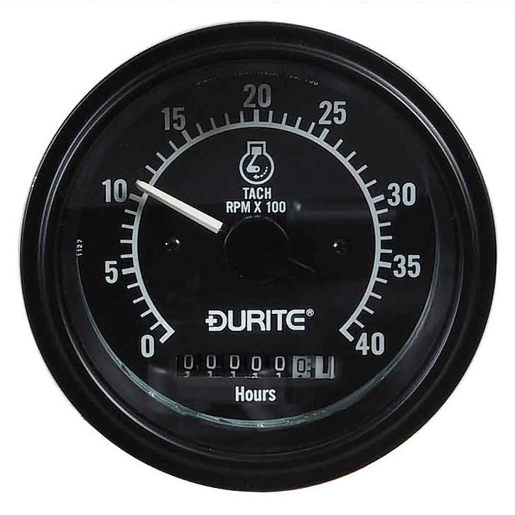 0-523-78 Durite 12V-24V 0 to 4,000rpm Tachometer and Engine Hour Counter