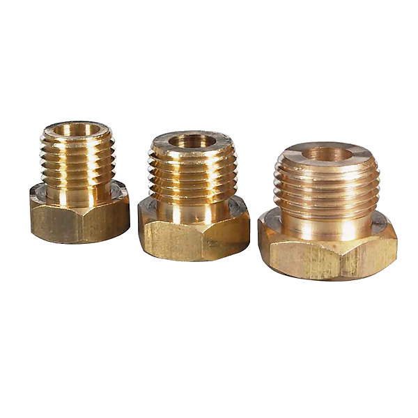 0-523-98 Solid Brass Adaptors for Gauges 1/8 Inch NPTF to M14 M16 and M18