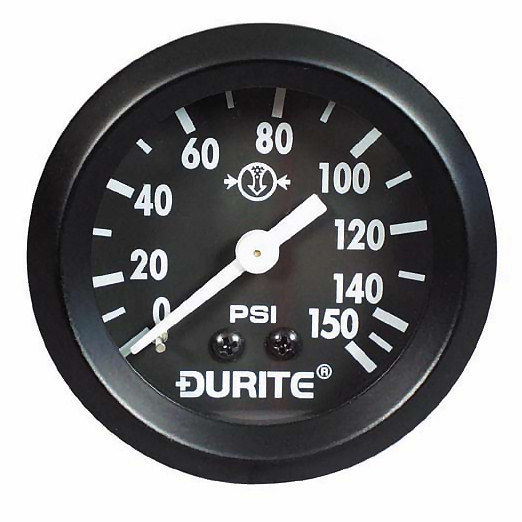 0-533-01 Durite 12V-24V Illuminated Air Pressure Gauge 52mm Diameter