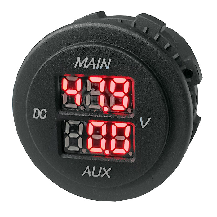 0-534-05 Durite 12-48V LCD Multivoltage Dual Battery Voltmeter