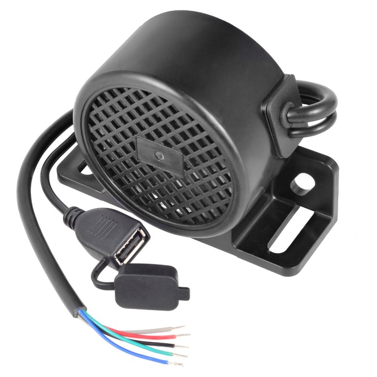 0-564-75 Durite 12V-24V USB Programmable Reversing Speaker