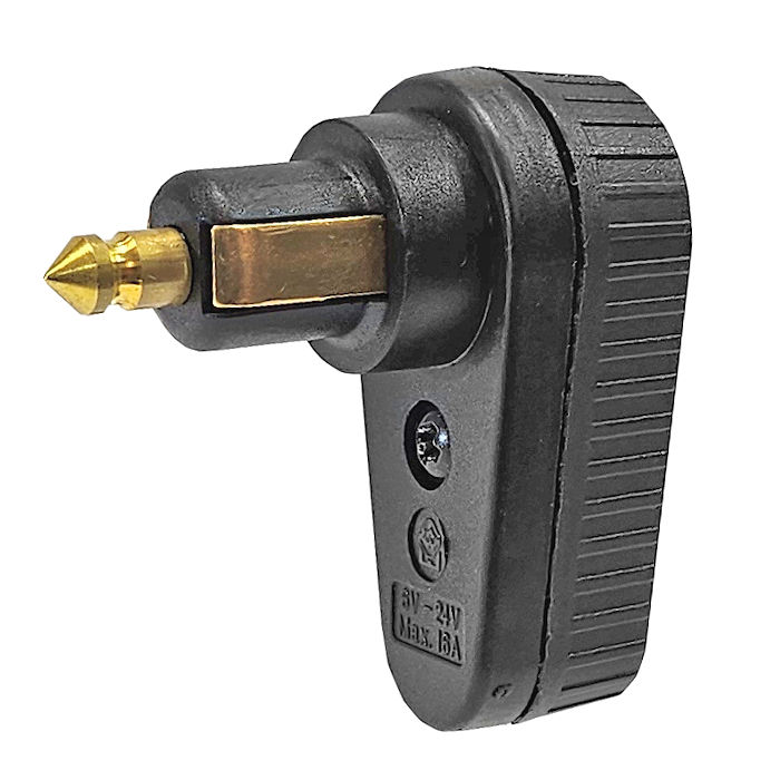 angle cigarette lighter plug 0-601-27 90 Degree Angled DIN Plug 16A