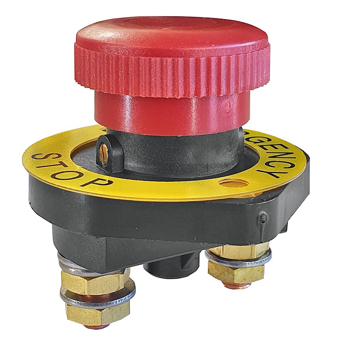 060540 Durite Push Battery Isolator Switch 48Vdc Max.
