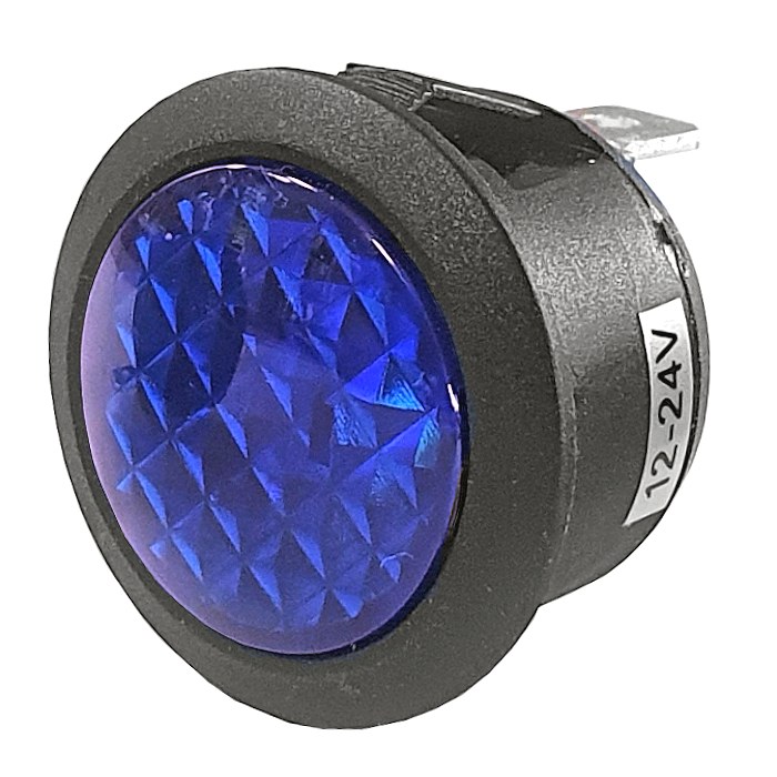 0 607 32 12V 24V LED Warning Light Blue