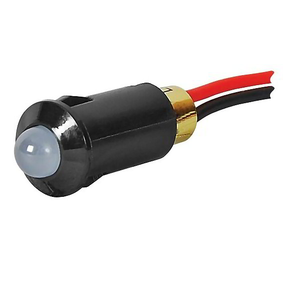 0-607-55 Red Flashing Warning Light 12V LED with 300mm Leads