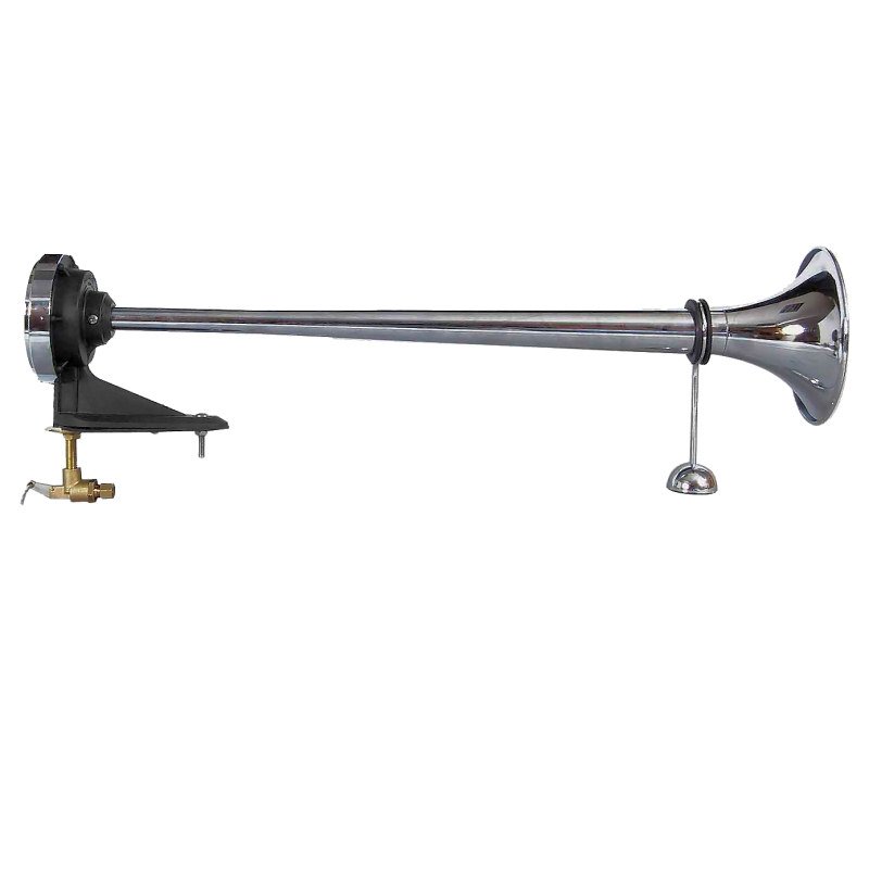 640mm/740mm einzigen rohr air horn 12V/24V lkw elektrische steuerung air  horn große horn zug horn umrüstung 105-110 db - AliExpress