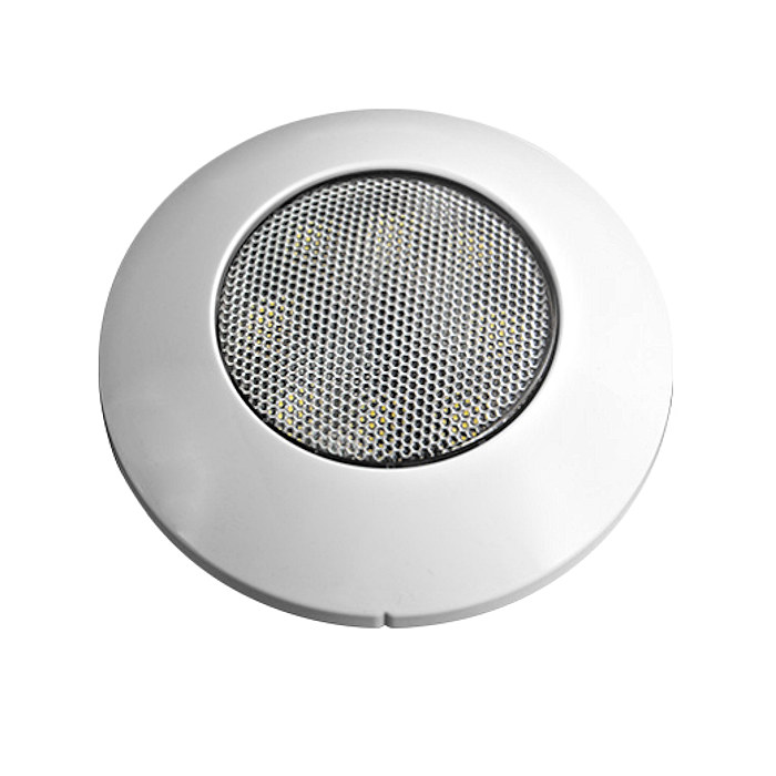 0-668-83 Durite 12V-24Vdc 95mm Round White LED Interior Roof Ceiling Lamp