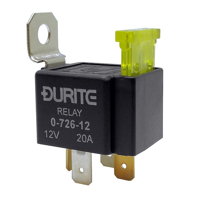Durite 12V Fused 20A Mini Make and Break Relay | Re: 0-726-12