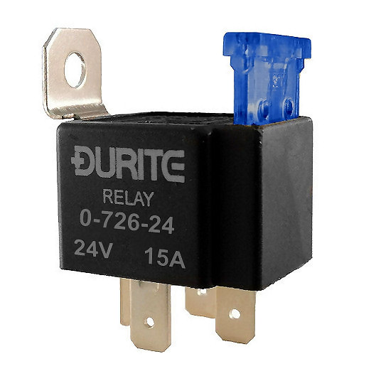 Durite 24V Fused 15A Mini Make and Break Relay | Re: 0-726-24