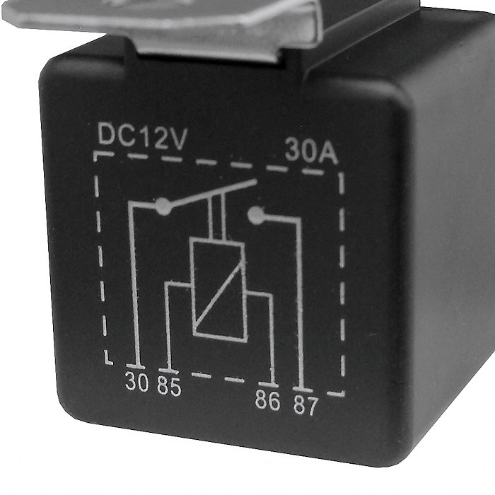 072762 Durite 12Vdc 30A Mini Make And Break Relay