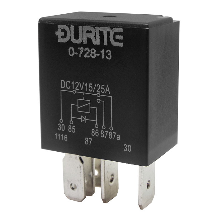 Durite 12V 15A-25A Changeover Relay with Diode ! Re: 0-728-13