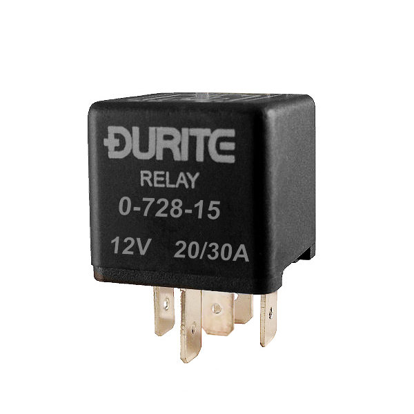 Durite 12v 20a 30a Changeover Relay With Resistor Re 0 728 15