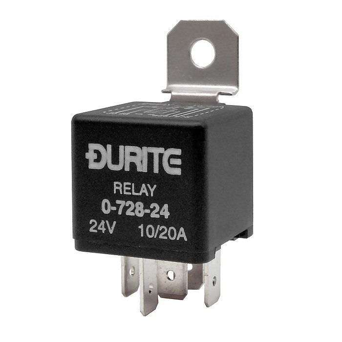 Durite 24V 10A-20A Mini Changeover Relay | Re: 0-728-24
