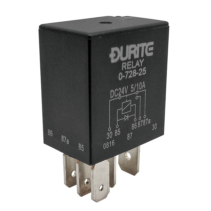 durite-24vdc-5a-10a-changeover-relay-with-diode-0-728-25