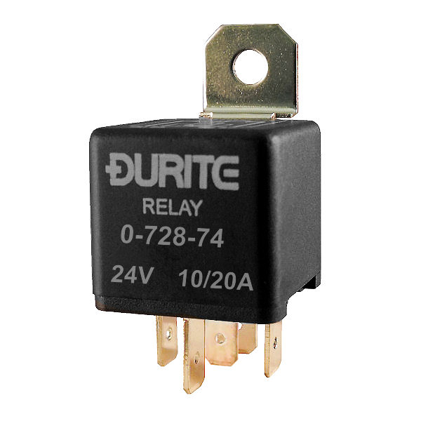 0-728-74 Durite 24V 10A-20A Mini Changeover Relay