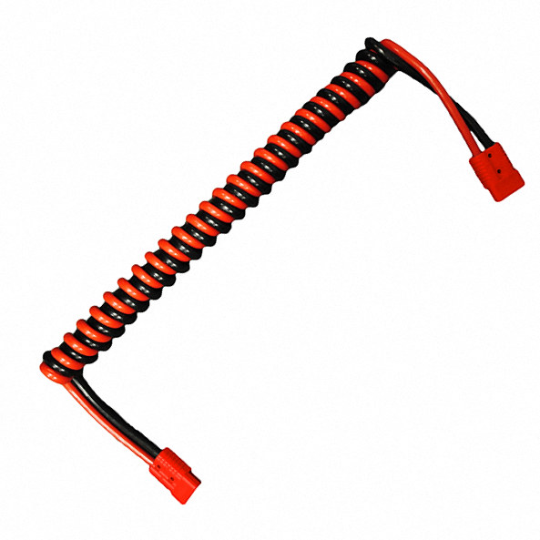 0-733-37 Durite 2 Core 3M Twisted Pair Retractable Cables 175A With Red Connectors