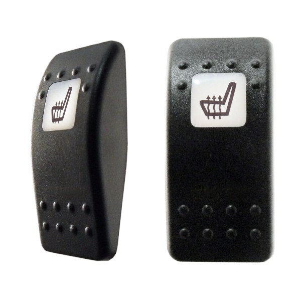 0-795-23 White Lens Rocker Switch Cover - Heated Seat Lens