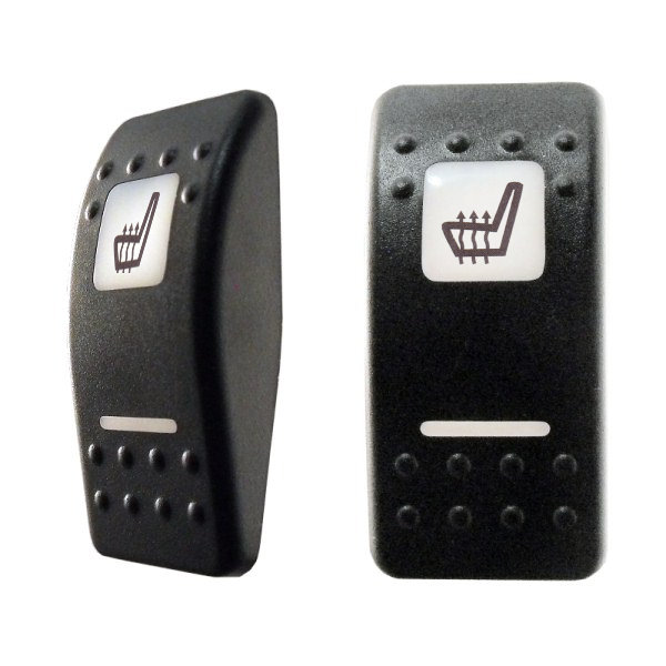 0-796-23 White Lens Rocker Switch Cover - Heated Seat Lens