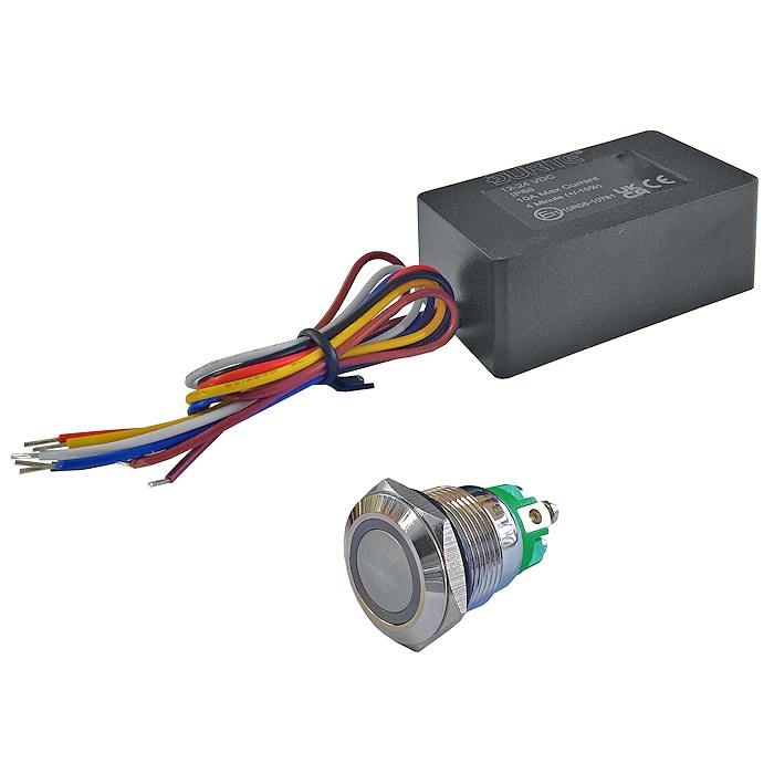 0-876-81 Durite Cut-Off Relay Module With Push Button Switch