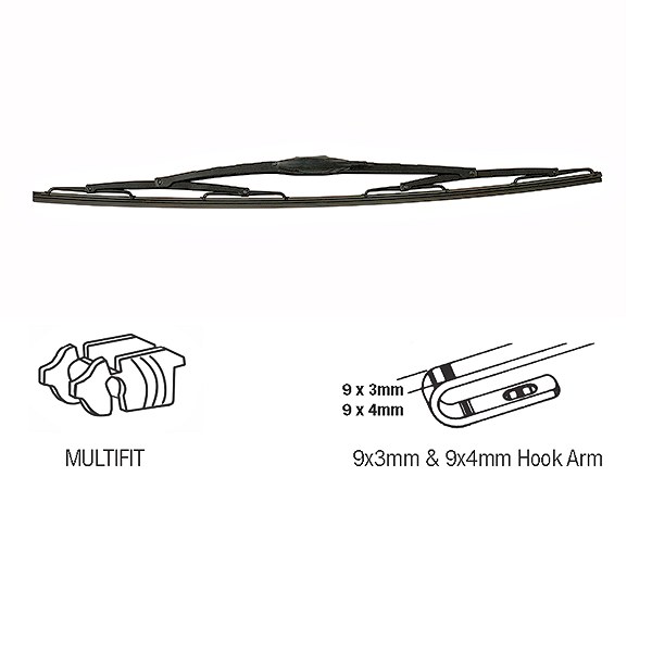 0-896-01 20'' 510mm Commercial Vehicle Wiper Blade - Hook Fitting