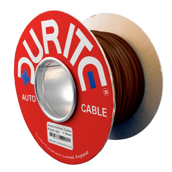 0-932-03 100m x 1.00mm² Brown 16.5A Auto Single-core Cable