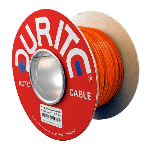 0-932-10 100m x 1.00mm Orange 16.5A Auto Single-core Cable