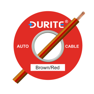 0-932-35 100m x 1.00mm Brown-Red 16.5A Auto Single-core Cable