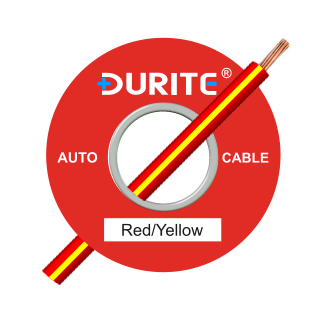 0-932-58 100m x 1.00mm² Red-Yellow 16.5A Auto Single-core Cable
