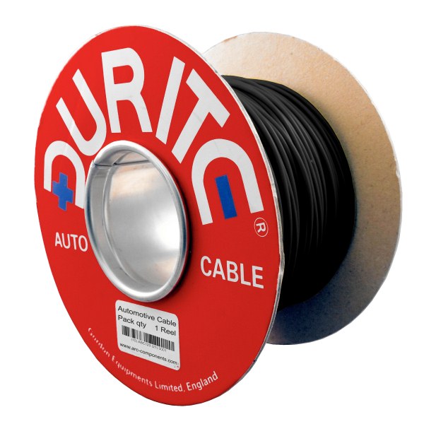 0-933-01 100m x 2.00mm² Black 25A Auto Single-core Cable