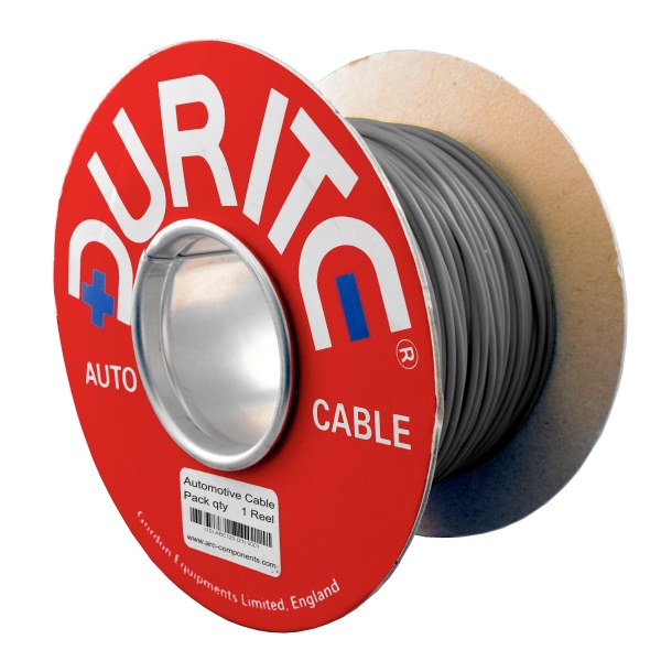 0-941-09 50m x 0.65mm² Grey 5.75A Auto Single-core Electric Cable