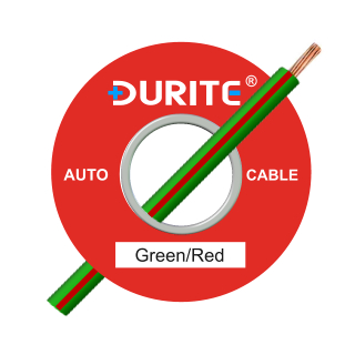0-943-45 50m x 2.00mm Green-Red 17.5A Auto Single-core Cable