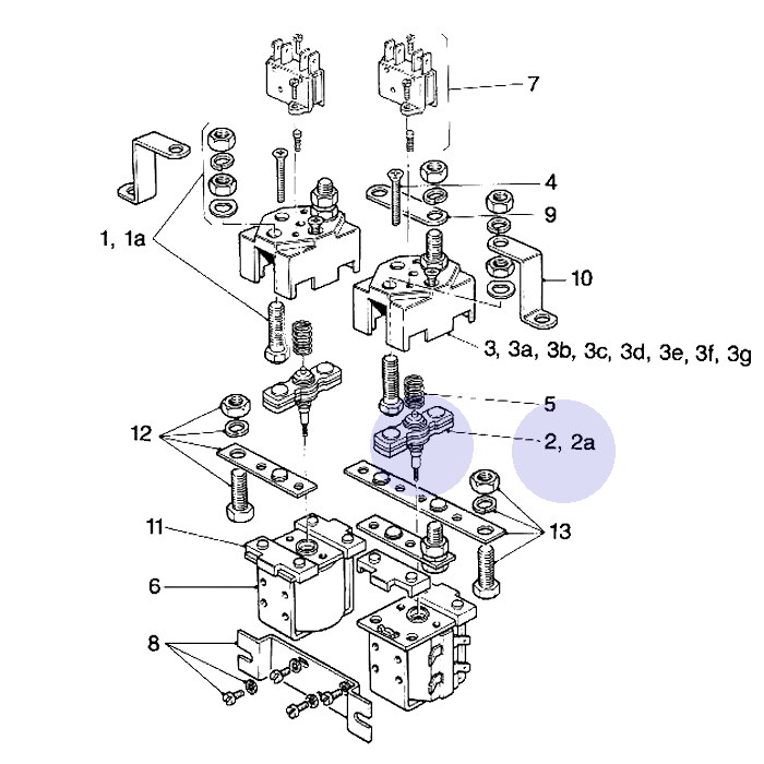 2070-14C | Albright Double-acting Moving Contact - Large Tip