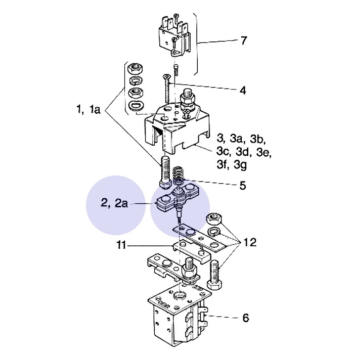 2070-14C | Albright Double-acting Moving Contact - Large Tip