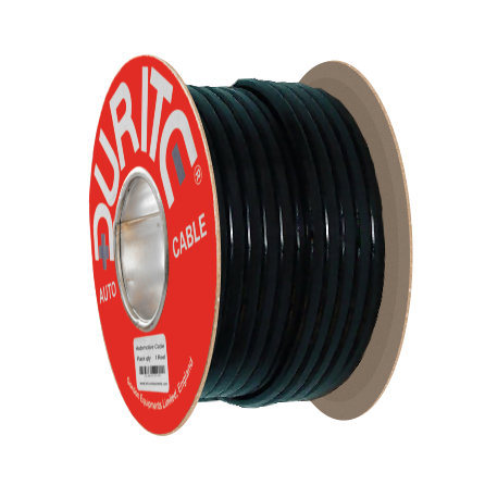 0.75mm Red & Black 14A Thin Wall Twin-core Flat Cable | Re: 3-953-52