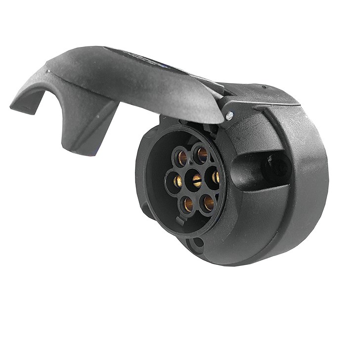 Hduacuge Adattatore Di Traino 13 Pin A 7 Pin 12N 12S Presa Adattatore Di Conversione Elettrica Per Rimorchio Camion Caravan - Foto 11