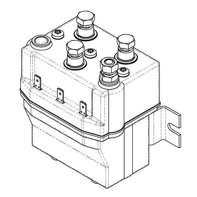 DC182-878PL Albright 12V Motor-Reversing Contactor IP67 - Highly Intermittent