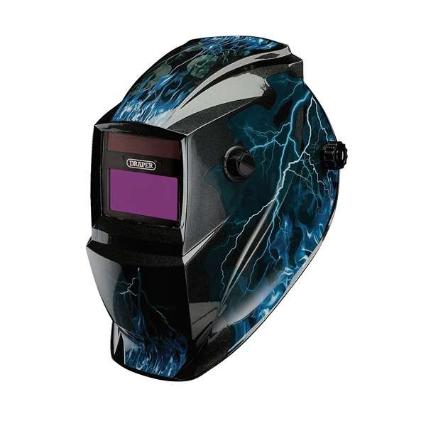 02514 | Auto-Darkening Welding Helmet Blue Skull