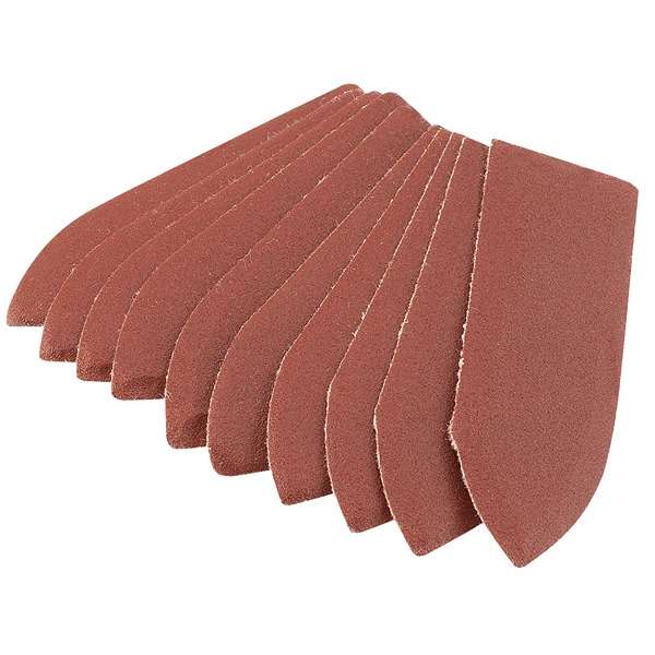 02928 | Hook and Loop Finger Sander Sheets 67 x 67 x 22mm 240 Grit (Pack of 10)