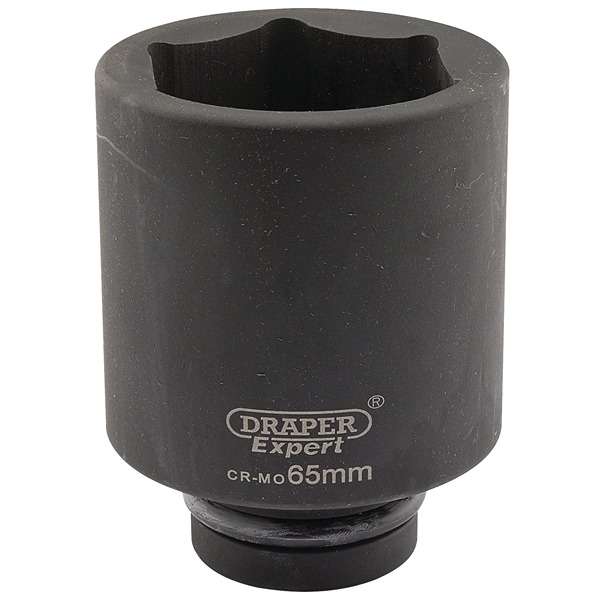 05158 | Draper Expert HI-TORQ® 6 Point Deep Impact Socket 1'' Square Drive 65mm