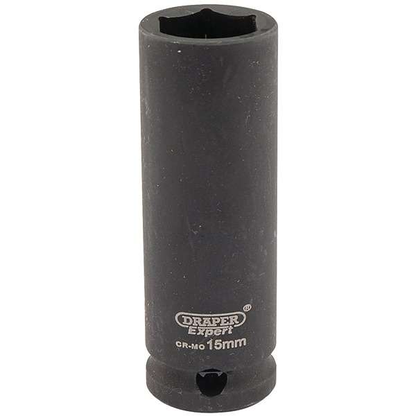 06888 | Draper Expert HI-TORQ® 6 Point Deep Impact Socket 3/8'' Square Drive 15mm