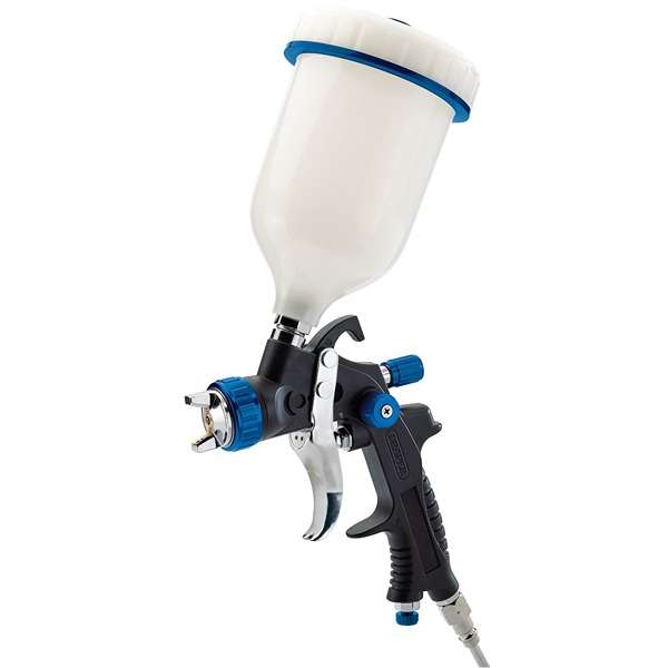 09707 | HVLP Air Spray Gun with Composite Body and Gravity Fed Hopper 600ml