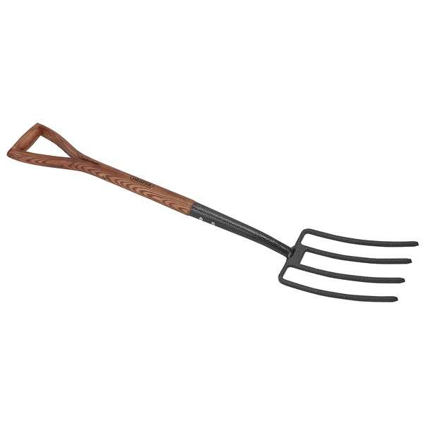 14301 Draper Carbon Steel Garden Fork with Ash Handle