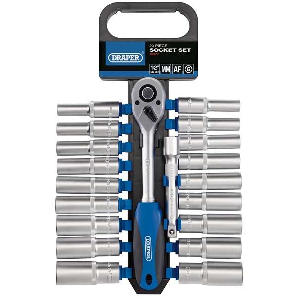 16377 MM/AF Deep Socket and Ratchet Set 1/2